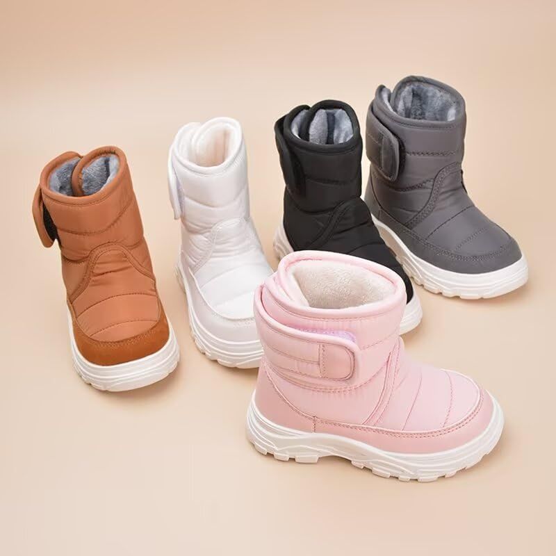 Toddler Boy Girl Anti Slip Warm Winter Boots Black AU8 Size for Outdoor Walking Snow Sport Trekking