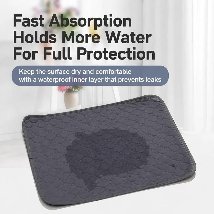 2pcs Coffee Pet Pad, Size XL (100×70cm)