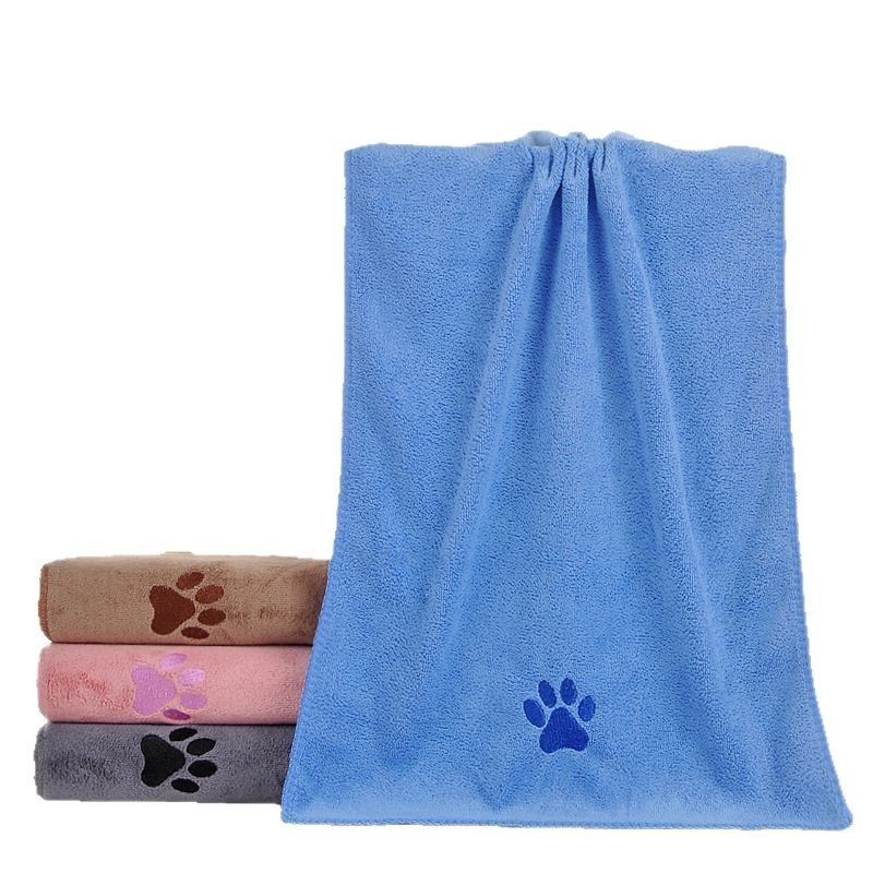 Gray Pet Towel 50x100cm 2Pcs