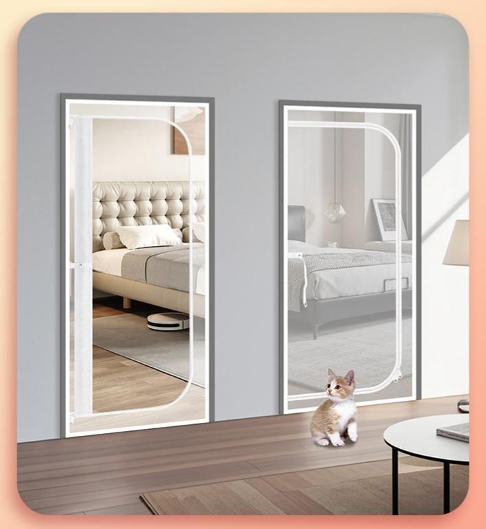 Pet Zipper Screen Door White 95 x 220cm
