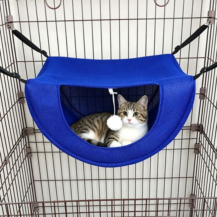 Cat Cage Hammock - Blue 47×38×28cm