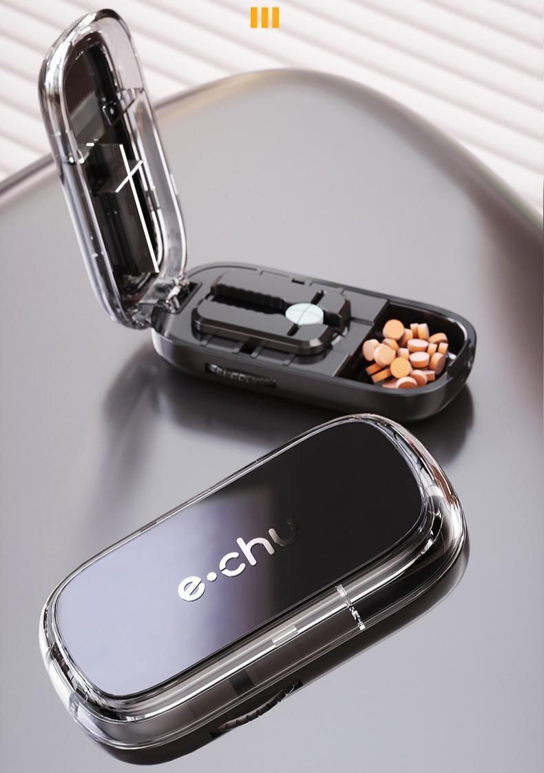 2pcs Starry Black Pill Cutter (1/2 & 1/3 Cutting)