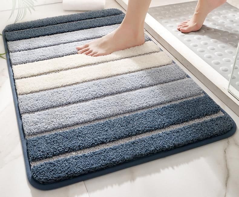 Non-slip Water Absorbent Bath Mat Light Purple