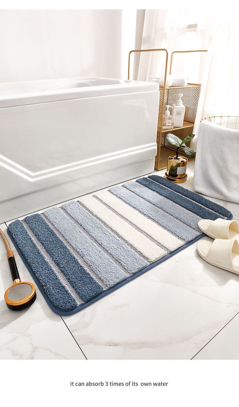 Non-slip Water Absorbent Bath Mat Light Purple