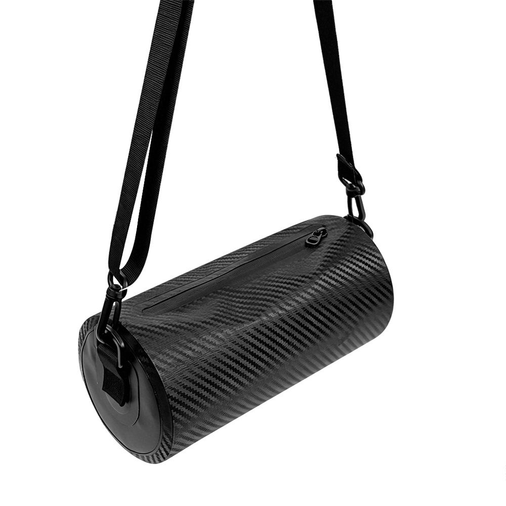 2.7L Waterproof Dry Bag – 500D PVC Tarpaulin, Adjustable Strap, Swimming & Rafting Sling Bag。（black)
