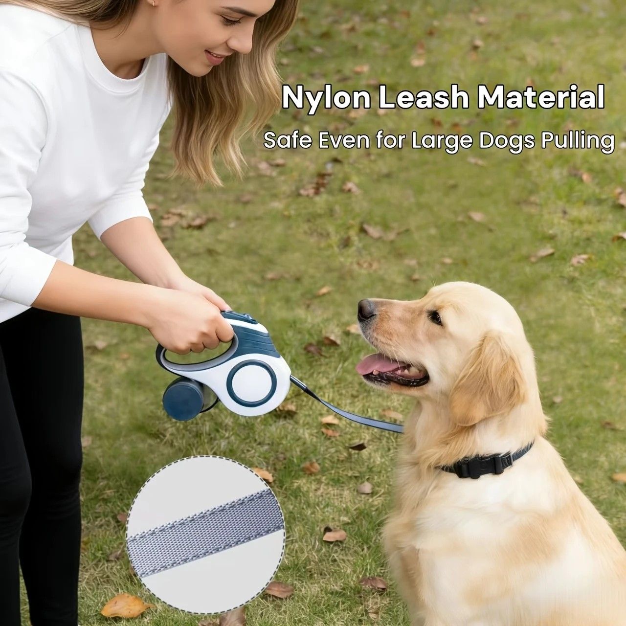 Multi-function Automatic Retractable Pet Leash: High-Strength Anti-Break, One-Click Lock, Comfortable Grip, Eco-Friendly Waste Disposal, 5 Meters/196.85 Inches for Secure Dog Walking(claret-red)