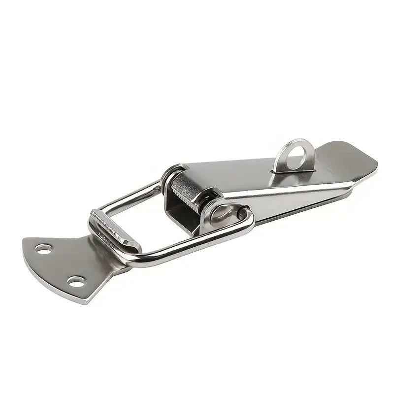 304 Stainless Steel Thickened Locking Hasps 10-Pack, Rust-Proof Durable Precise Size, Top Choice for Vintage Box & Cabinet Locking!