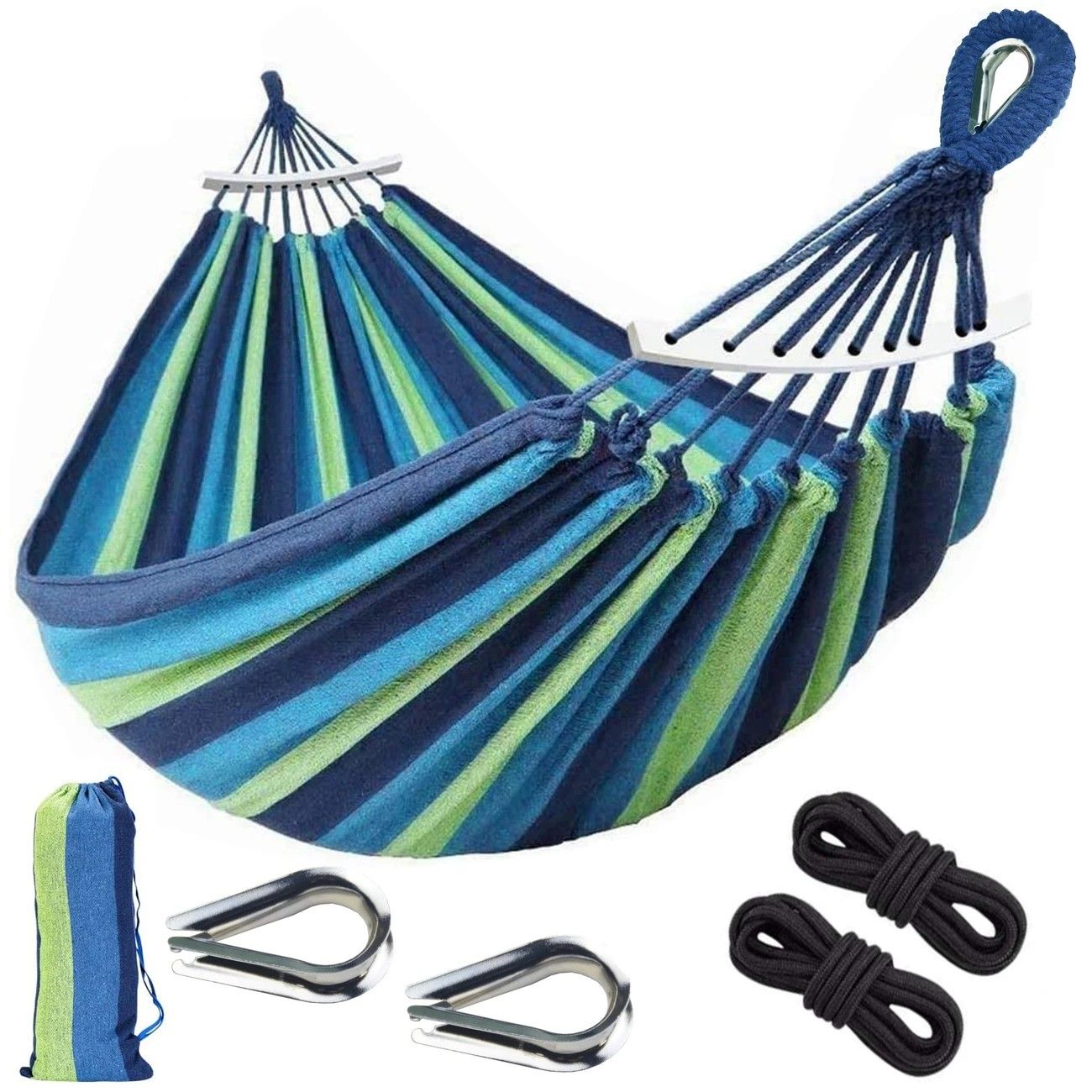 Outdoor Camping Hammock Portable Travel Swing Balance Hammock for Beach Hiking Backyard Relax Chai(2.8*1.5m RED)