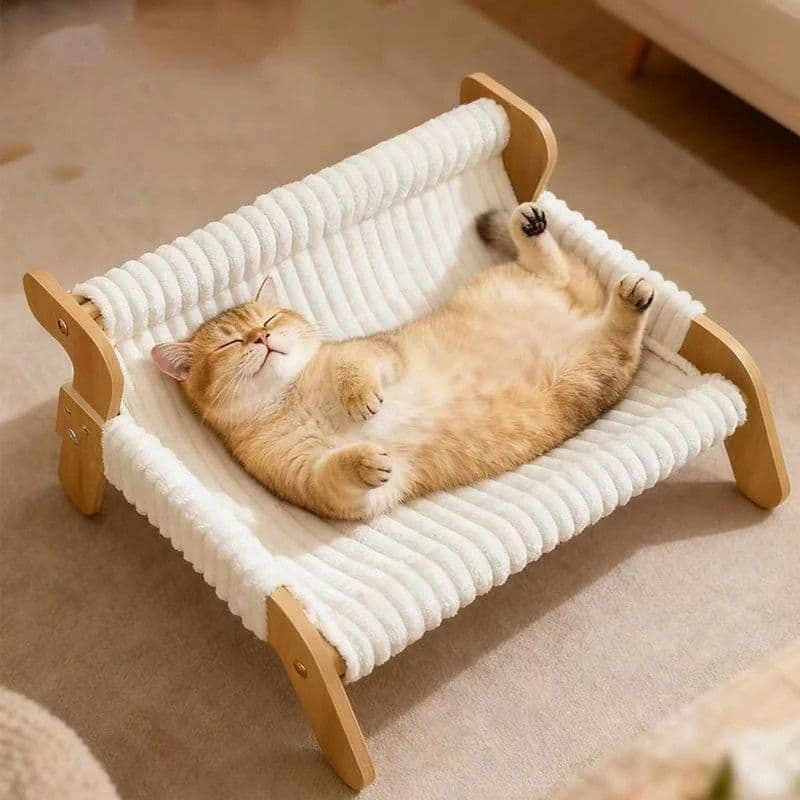 Cat Bed Sofa, Plush Warm Lounge Chair, Nordic Design, Small to Medium Size