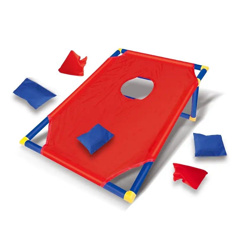 kids outdoor toys throwing game bean bag toss set foldable portable hand eye coordination educational toy family party camping interactive equipment red