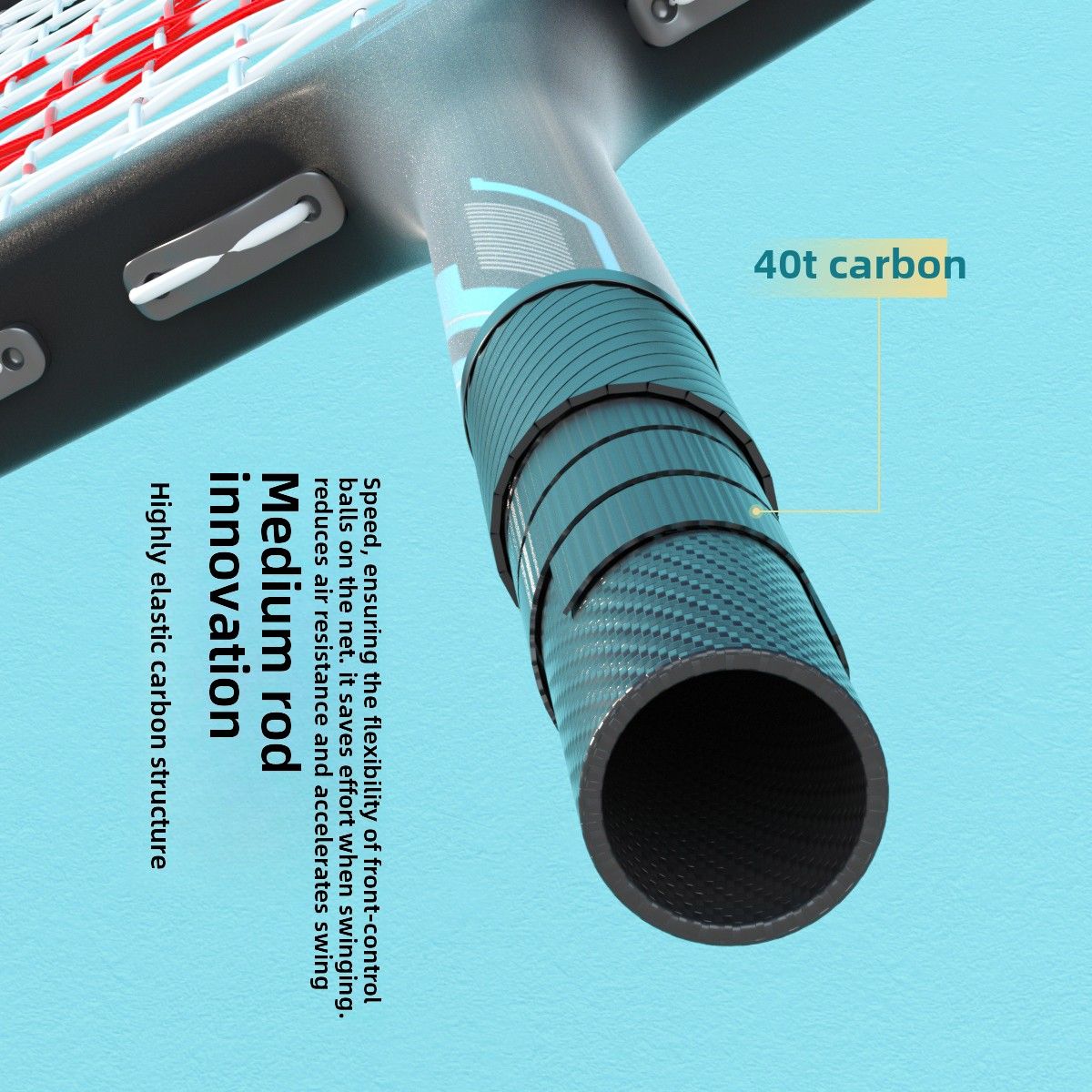 ESPER Explorer Fifth Generation Badminton Racket 58g 9U Full Carbon Fiber All-Around Fish Scale Shaft Double-Wall Inner Foaming Professional Match Training Racket(Phantom Ayabeni)