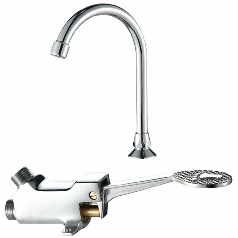 Pedal Faucet Kitchen Sink Bathroom Mixer Foot Control
