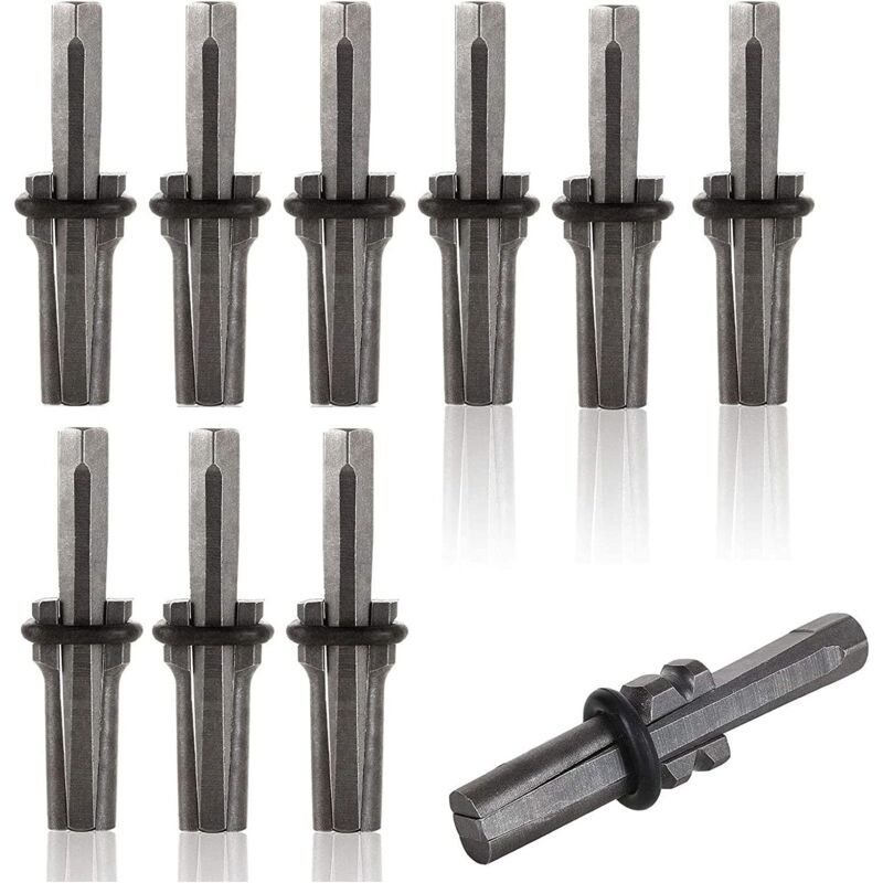 10 Pcs Stone Splitter Wedge Marble, Granite Stone Splitter Concrete Wedges Plug Wedge and Plumes Stone Cutting Tool for Concrete, 16mm