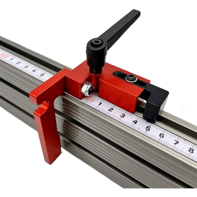 Stop of Rail of Guide Type 75, Type 75, Tools a Hand Limiter of Carpentry Stop of Rail of Miter Type 75, Locator of Chute in Alloy of Aluminum