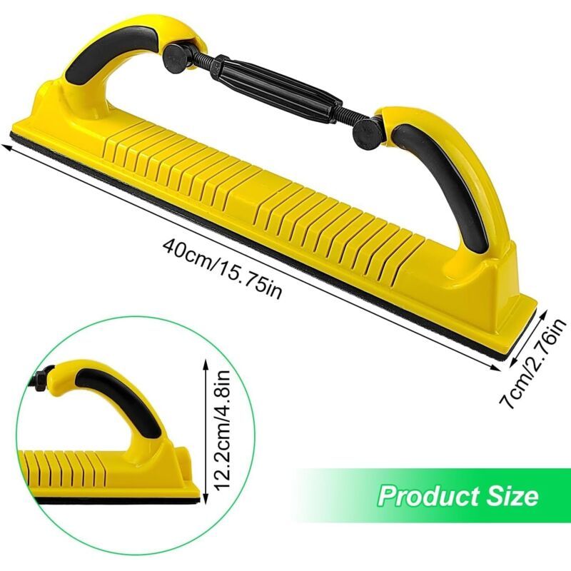 Hand Sander Body Shim Car Body Sander Tool of Sanding Perfect for the Polishing and the Grinding for Abrasive Belts, 70 X 400 mm, 400 mm