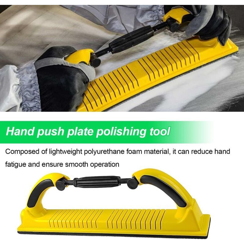 Hand Sander Body Shim Car Body Sander Tool of Sanding Perfect for the Polishing and the Grinding for Abrasive Belts, 70 X 400 mm, 400 mm