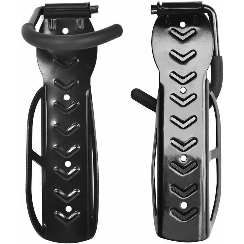 Wall Black, Mounted Bicycle Storage Rack Bike Wall Hanging Hook with Complete Accessories Garage and Shop Bike Mount Holder