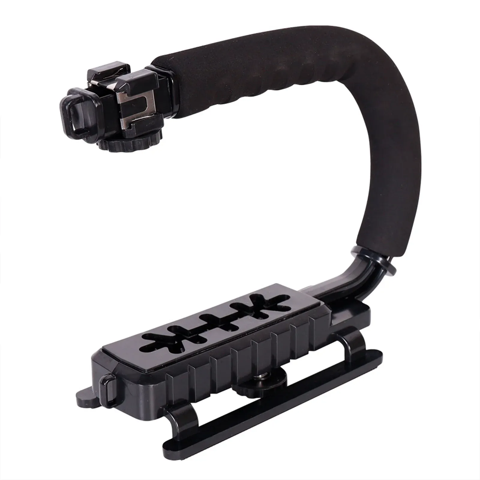 Handheld Camera Stabilizer U Grip, Lightweight Anti Skid Video Photo Grip With Cold Shoe Mount