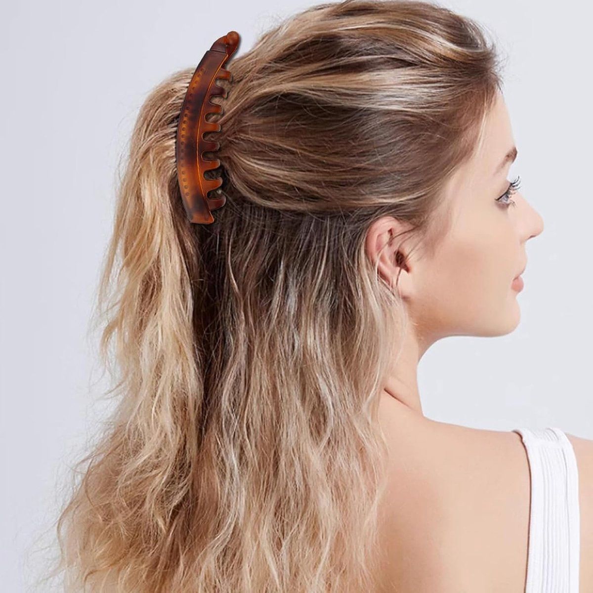 6 Piece Large Banana Hair Clip Set for Thick Hair and Party Styling
