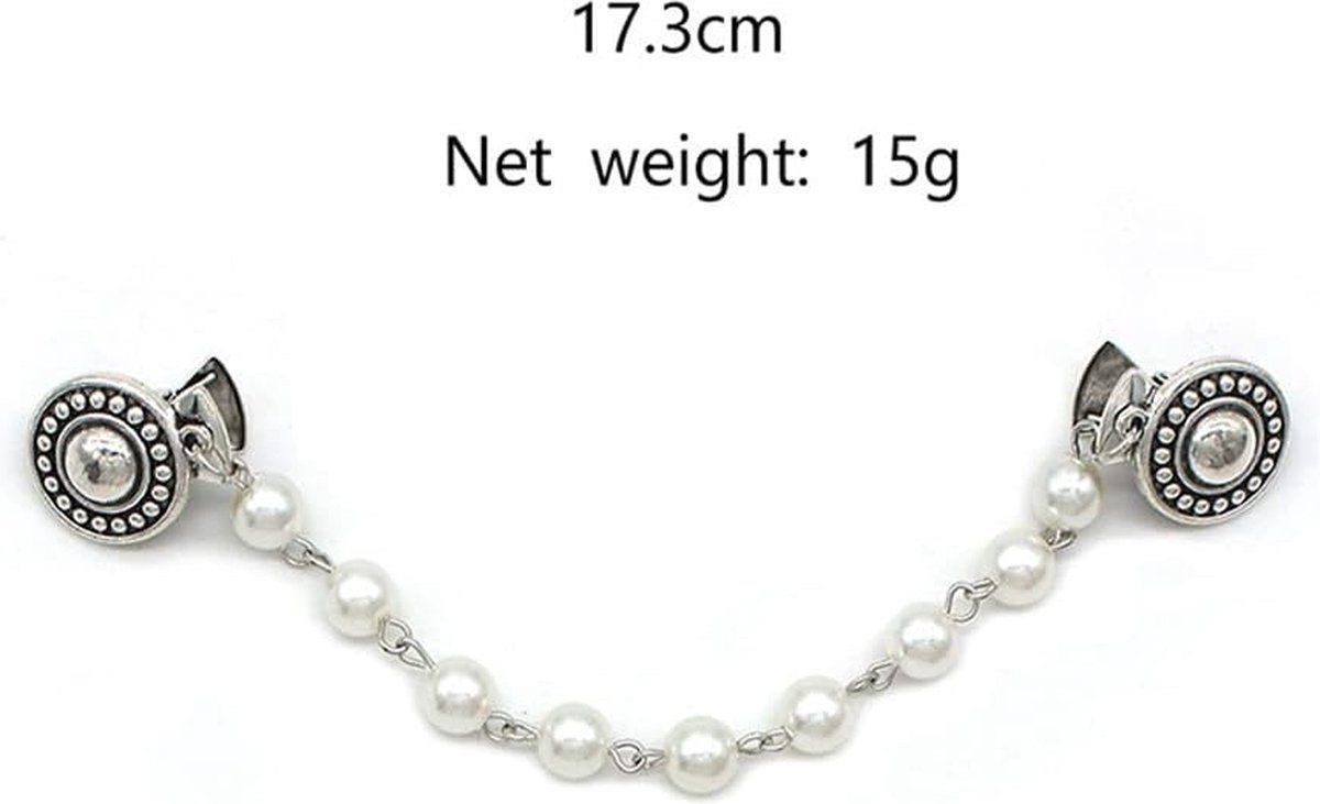 7 Piece Sweater Chain Scarf Clip Set for Cardigans and Dresses