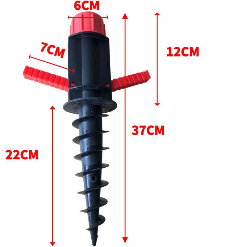 Parasol Support, Parasol Base to Screw Into The Ground, for Beach Sand or Land Parasol Feet, Parasol Hooks, Parasol Base Sand