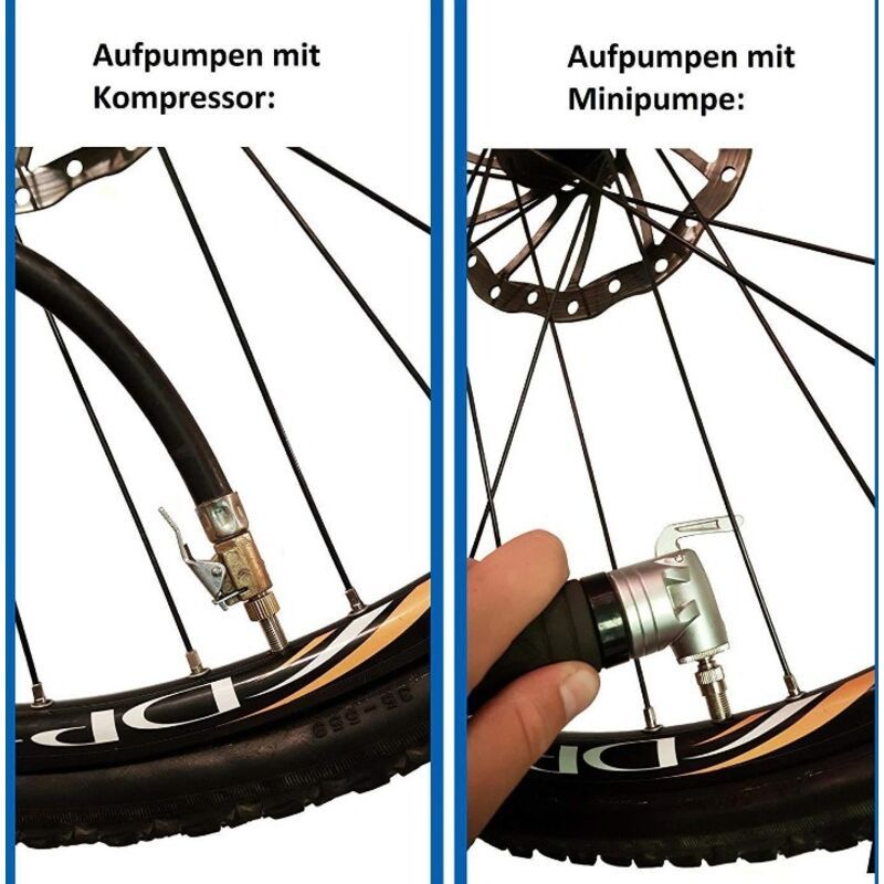 Bicycle Valve Adapter Kit SV AV DV, Adapter Kit Bicycle Tire Pump Inflator Tip
