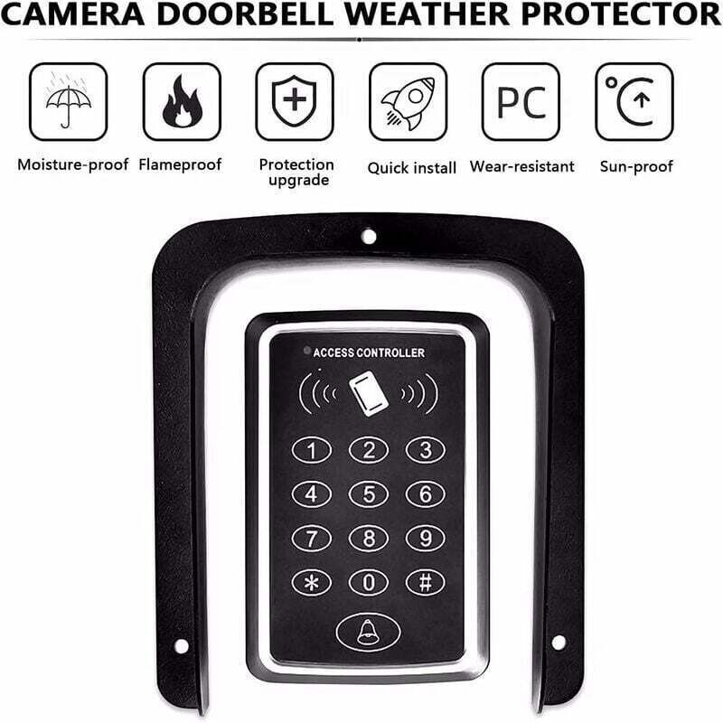 Doorbell Cover, Waterproof Metal Cover Wireless Doorbell for Video Camera, Chime Button, Wireless Doorbell Ring