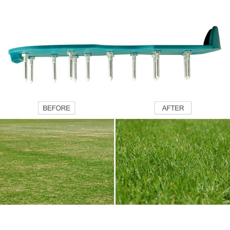 Manual Scarifier, 2X Leveling Nail Shoes with Soles and Spikes, Adjustable Lawn Shoes for Lawn Aerator, Flooring Work and Lawn Aerator, 25 mm