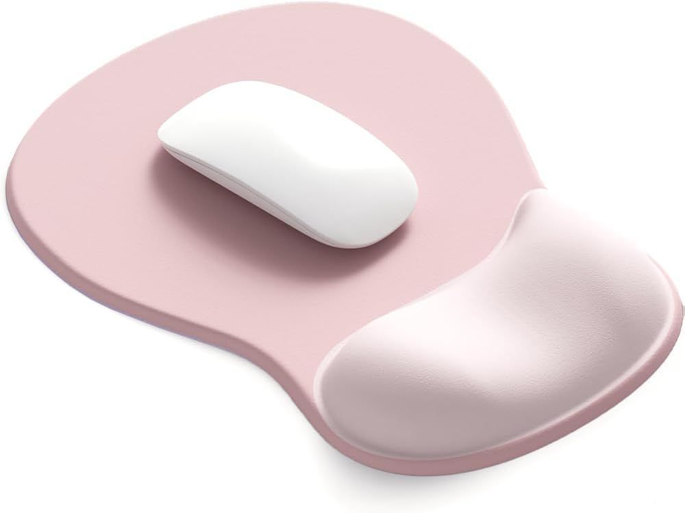 Ergonomic Gel Mouse Pad with Wrist Rest Pink