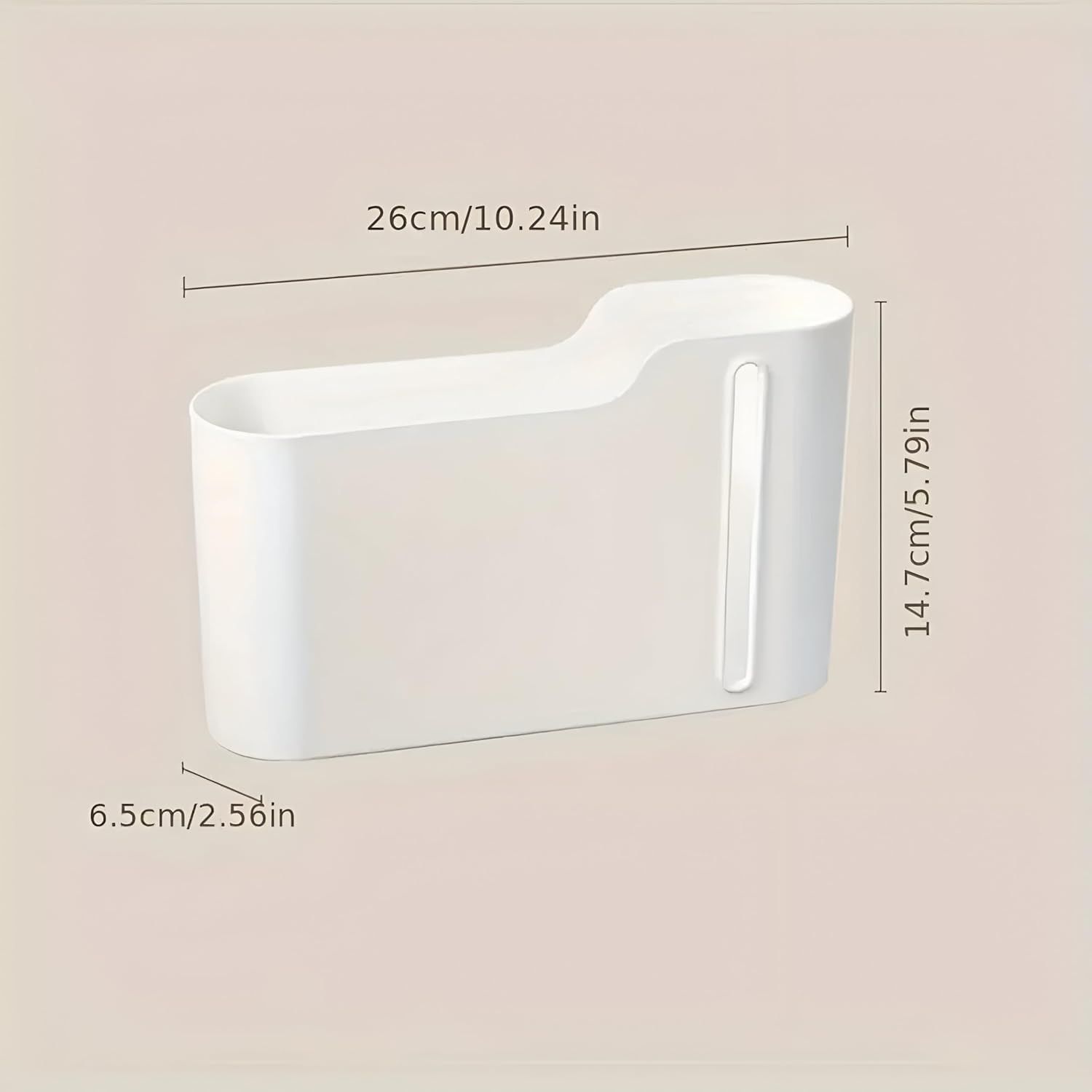 1 Piece Wall Mount Trash Bag Holder Self Adhesive White