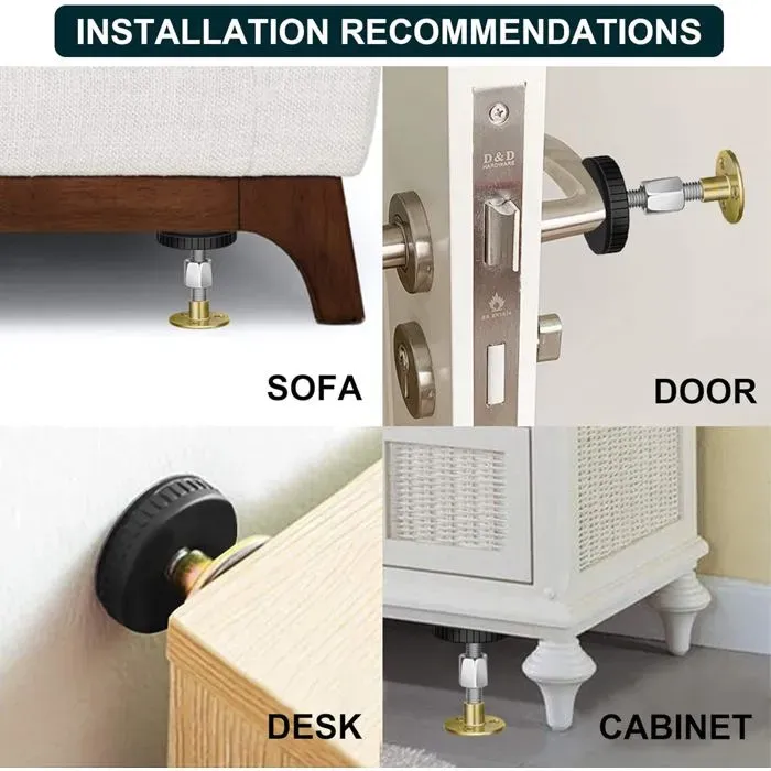 Adjustable Furniture Anti Tip Wall Stabilizer, 30 to 90 mm