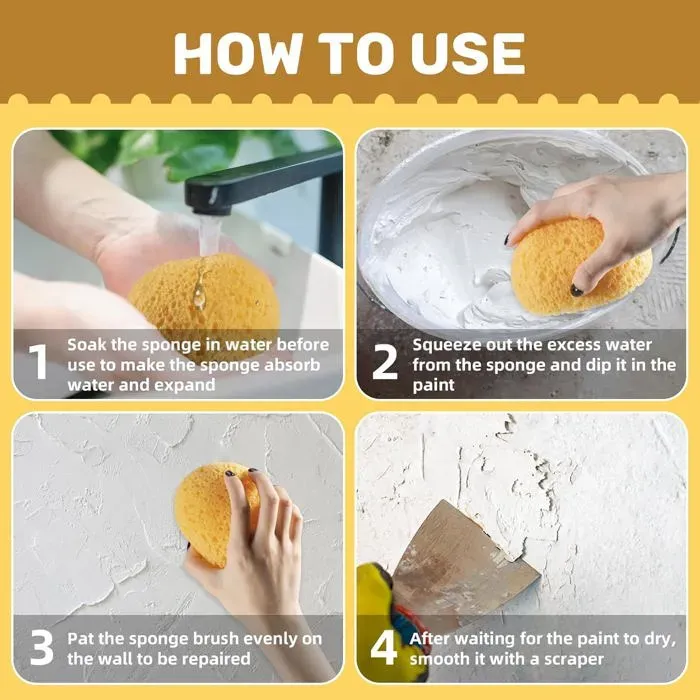 2 Pack Drywall Texture Sponge Tools