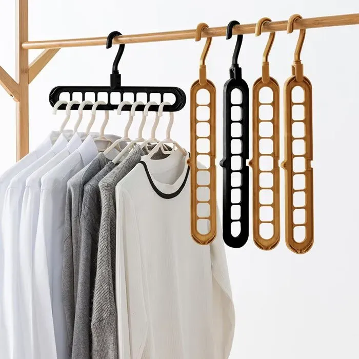 9 Hole Rotating Space Saving Hanger