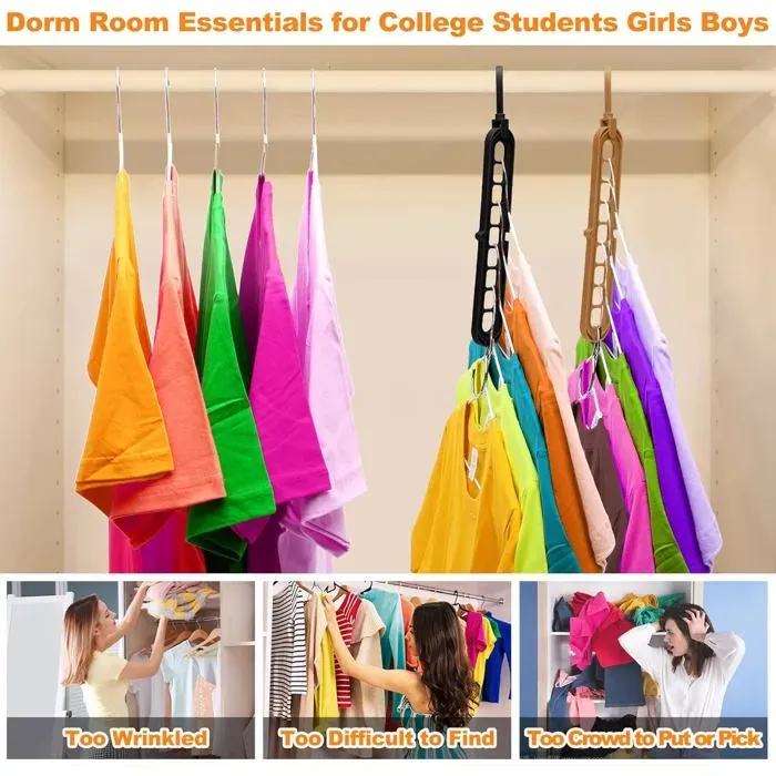9 Hole Rotating Space Saving Hanger