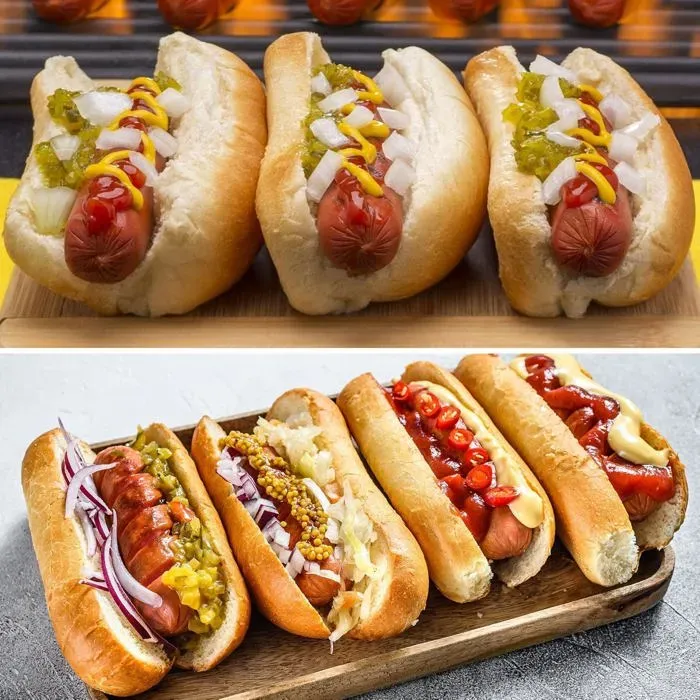 4 Cavity Silicone Hot Dog Bun Mold, 24 x 16.9 cm