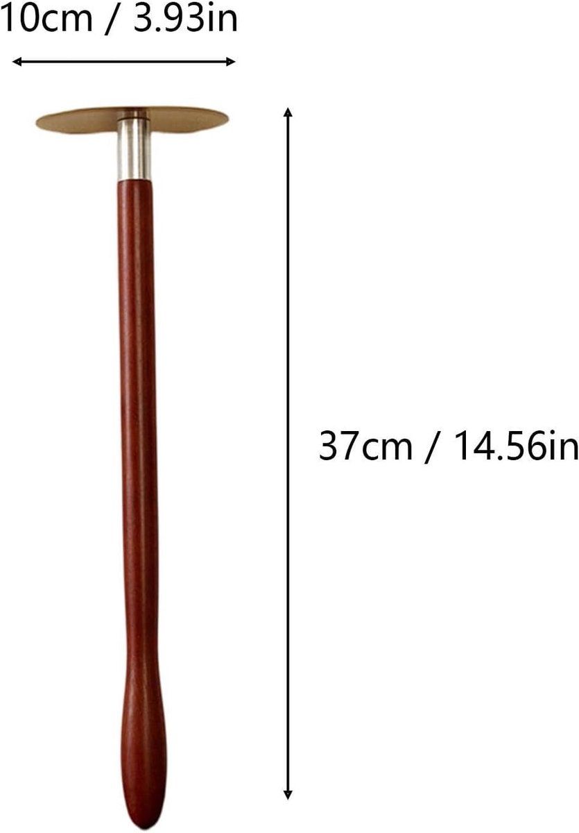 Brass Gua Sha Scraper, Ergonomic Massage Tool for Back Neck and Face, Portable for Home Travel and Spa