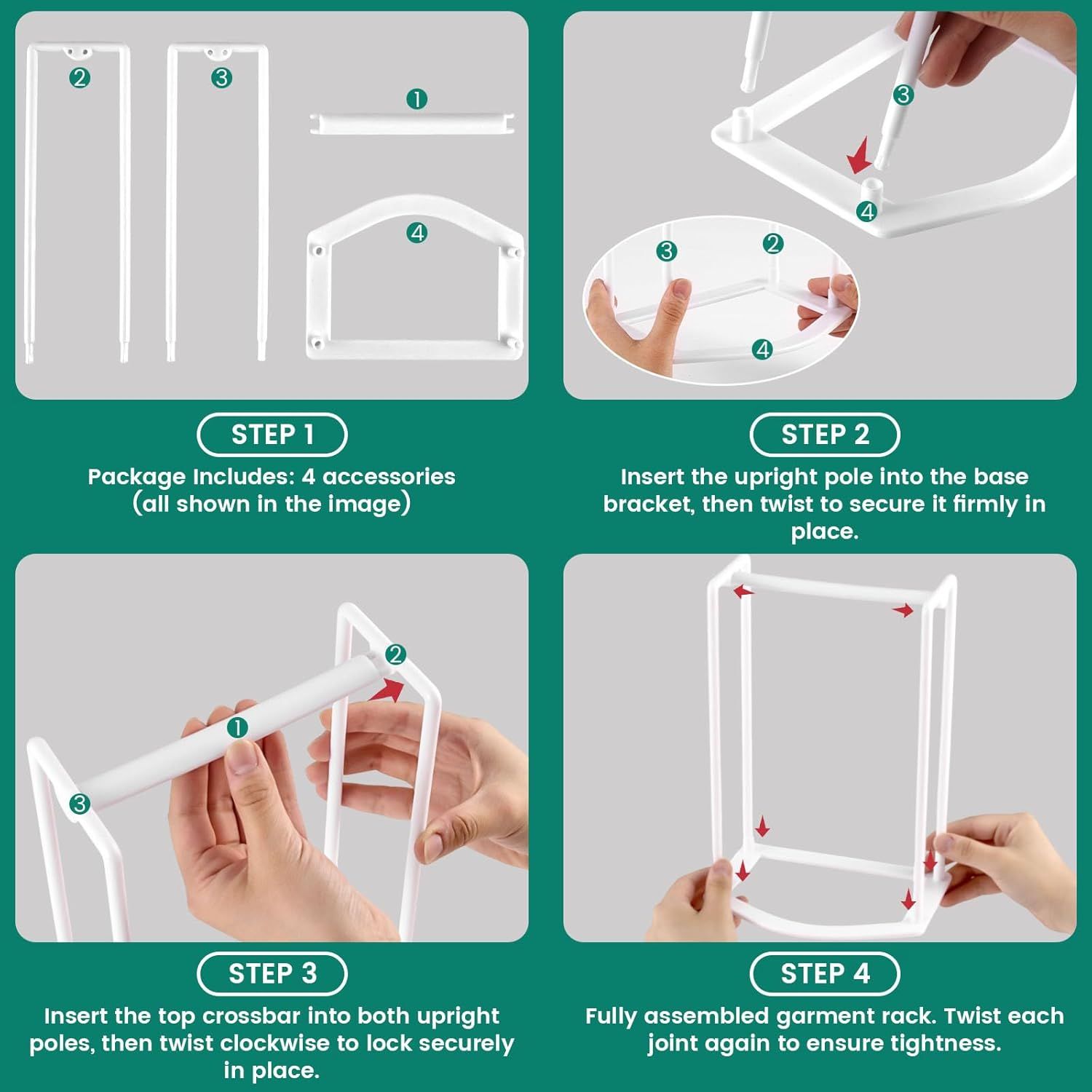 Hanger Stacker Organizer Stand, White Portable Hanger Holder Laundry Room Organization Hanger Rack Storage