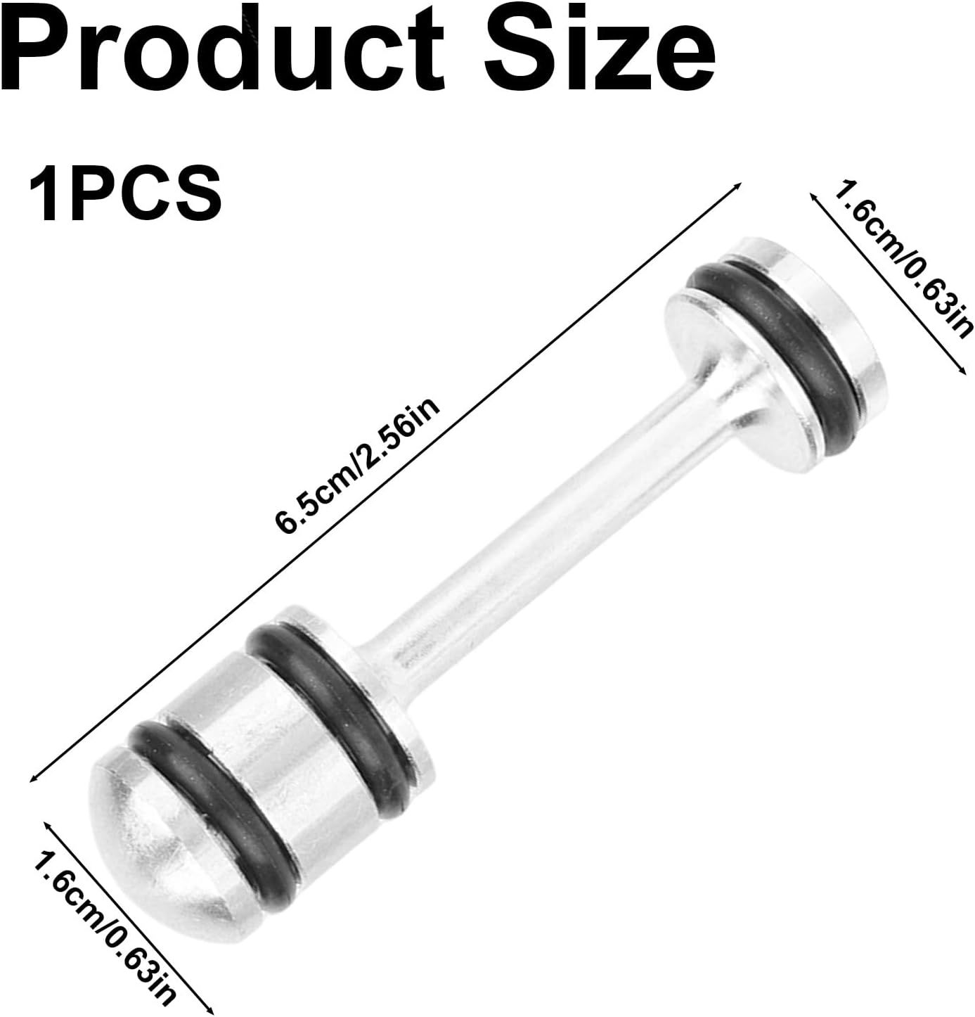 Aluminum Oil Diverter Barbell, Compatible with Gen III & IV Engines LS1 LS3 LS2 LS6 L92 L99 L33 LQ4 LQ9 4.8L 5.3L 5.7L 6.0L 6.2L LS Performance Parts Oil Billet Diverter Barbell (Black, Silver)
