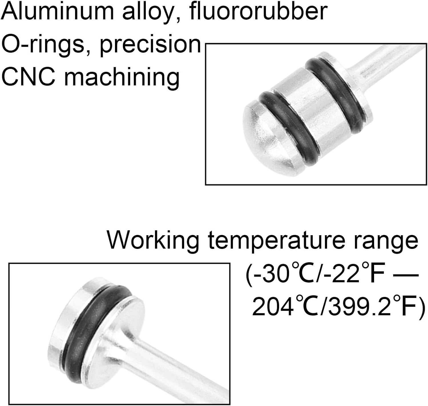 Aluminum Oil Diverter Barbell, Compatible with Gen III & IV Engines LS1 LS3 LS2 LS6 L92 L99 L33 LQ4 LQ9 4.8L 5.3L 5.7L 6.0L 6.2L LS Performance Parts Oil Billet Diverter Barbell (Black, Silver)