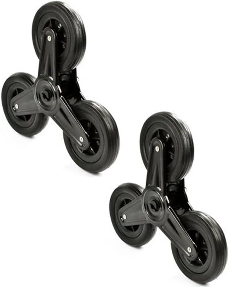 Pair of Replacement Stair Climbing Shopping Cart Wheels for Shopping Laundry Cart