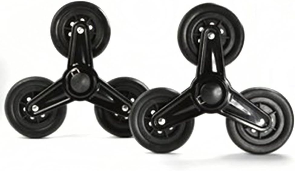 Pair of Replacement Stair Climbing Shopping Cart Wheels for Shopping Laundry Cart