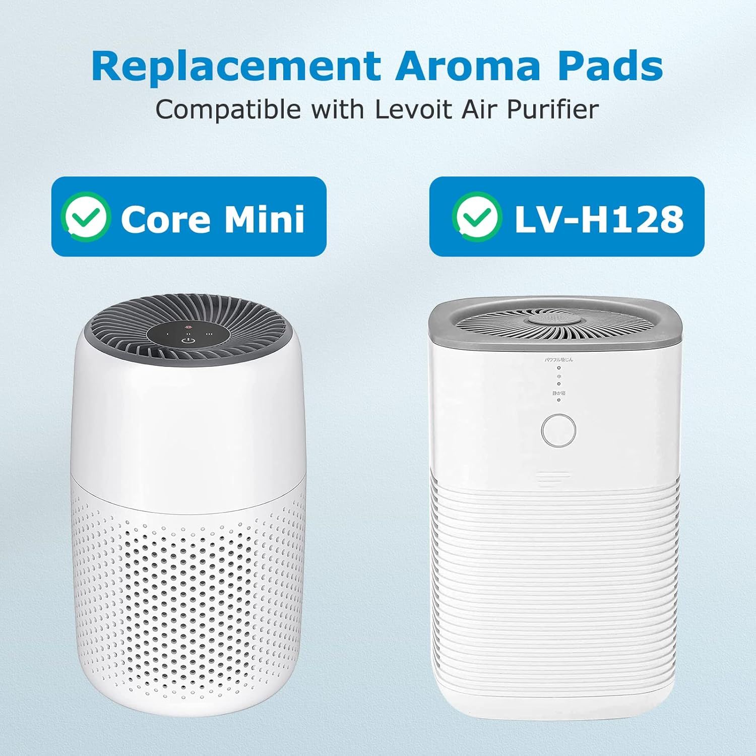 30 Pack Core Mini Aroma Pads Replacement or LEVOIT LV-H128 Essential Oil Replacement Aromatherapy Reill Pads Compatible with LEVOIT Core Mini/LV-H128 Air Puri-ier White