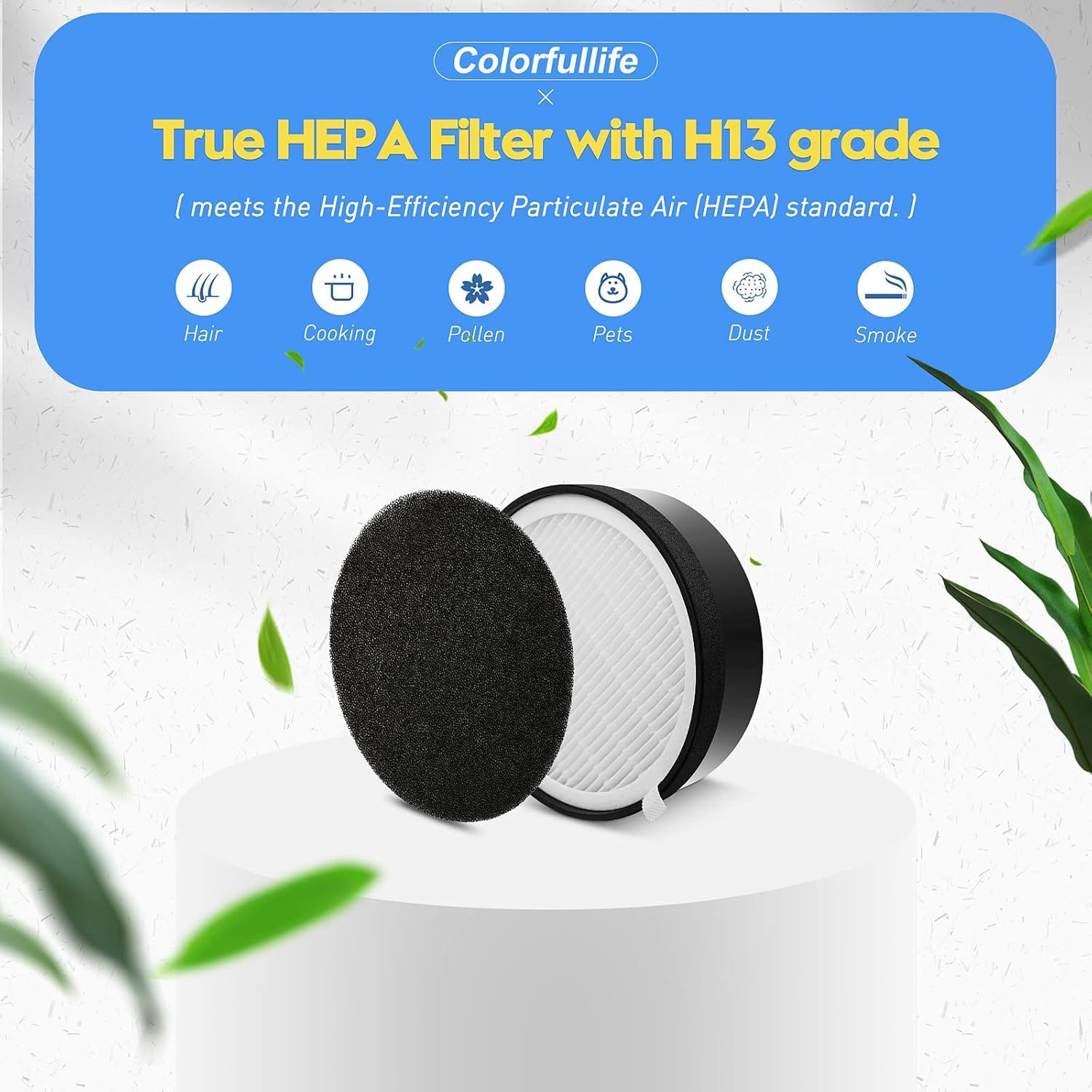 3 Pack LV-H132 Replacement ilter Compatible with LEVOIT LV-H132 Air Puriier ilter Replacement, H13 True HEPA ilter, Activated Carbon ilter, Pre ilters, Part # LV-H132-R