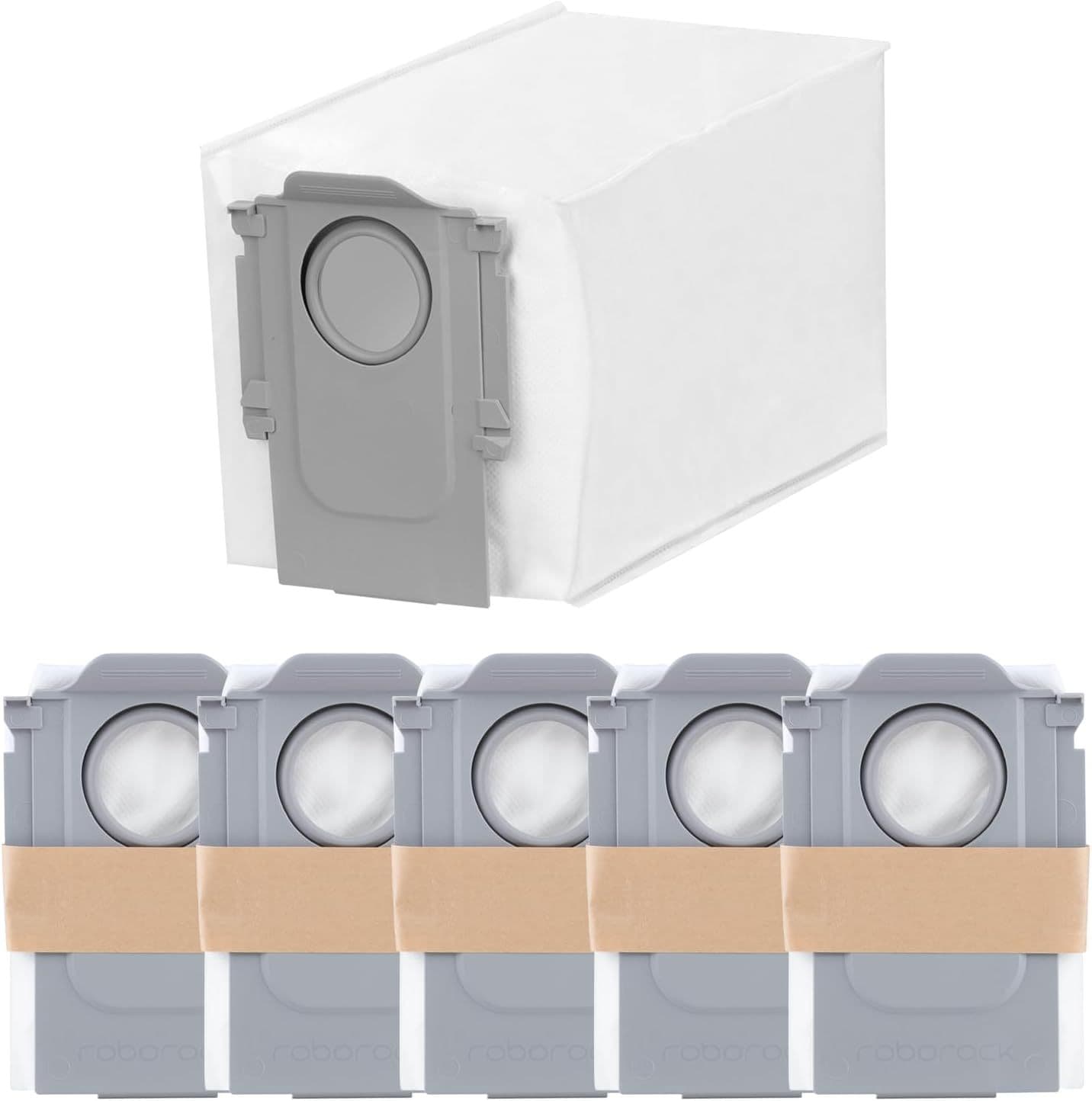 6 Packs Disposable Dust Bags or QV35A, Saros10series, Saros20, Saros 20 Sonic, QrevoCurv2low, QrevoCurv, QrevoEdgeS5A, QrevoSlim, S8MaxUltra, QrevoMaxV, QRevo series Robot Vacuum