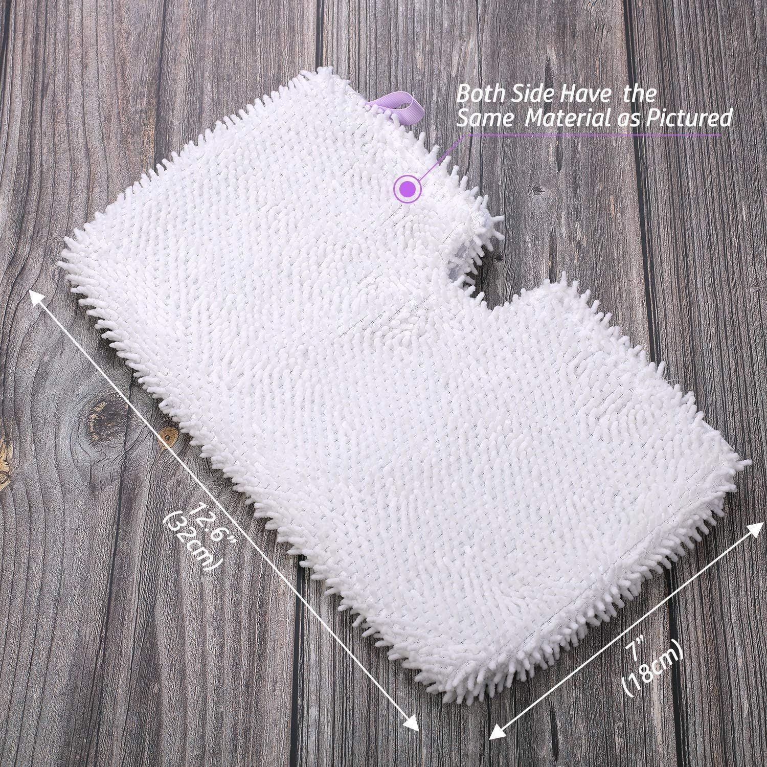 2 Pack + 2 Pack Replacement Microiber Mop Pad or Shark Steam Pocket Mops S3500 Series S3501 S3601 S3550 S3901 S3801 SE450 S3801CO S3601D (2 Sot mop pad+2 scrubby mop pad)