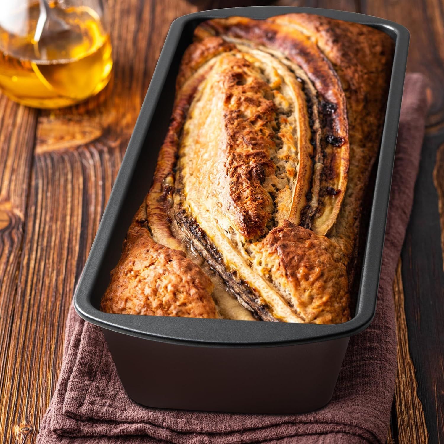 Extra Large Bread Pan, 13" x 5" Long Loa Pan, Nonstick Baking Pan, Rectangular Loa Tin, Set o 2
