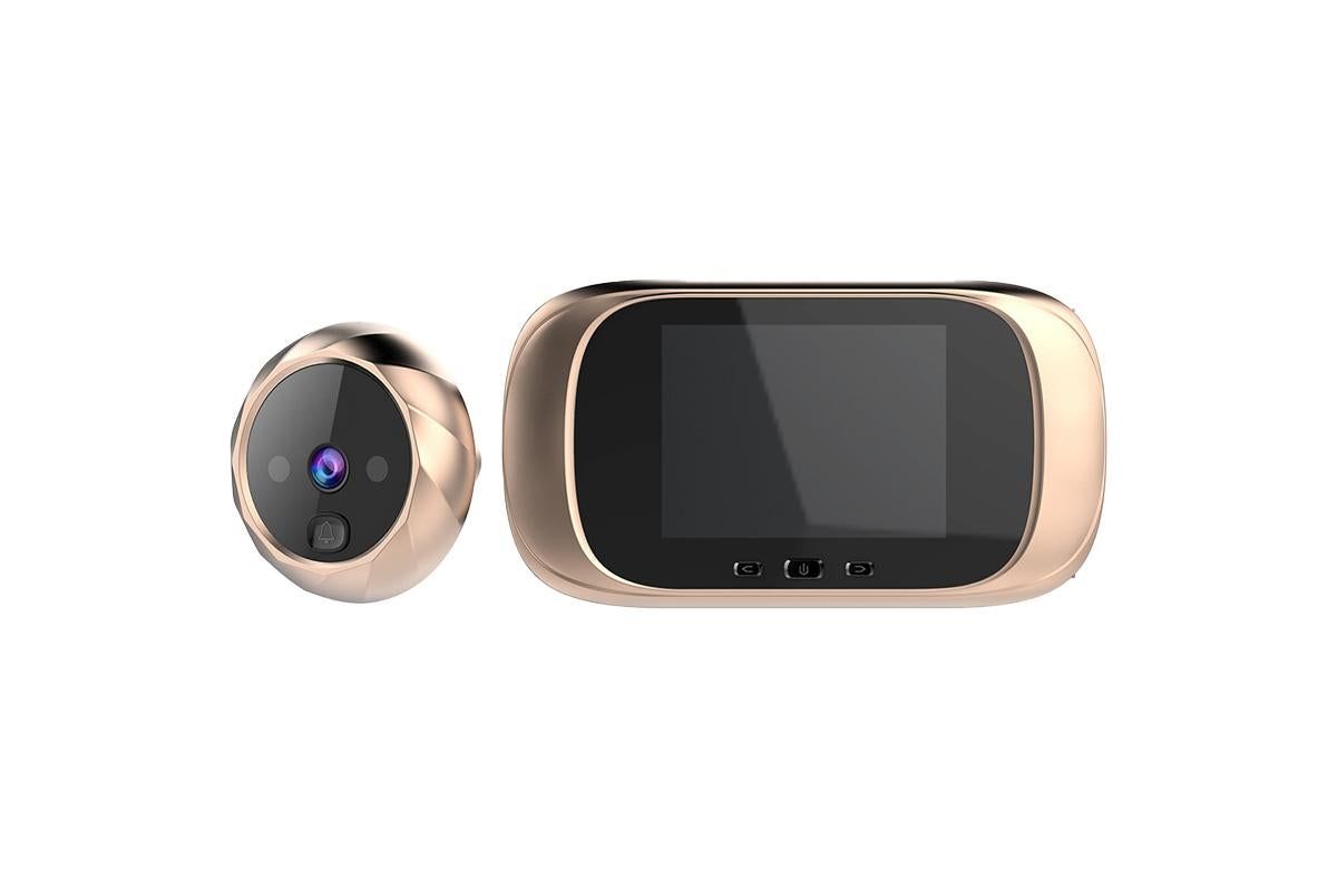 Wireless Digital Door Peephole LCD Display Door Viewer with Camera Home Security System -Gold