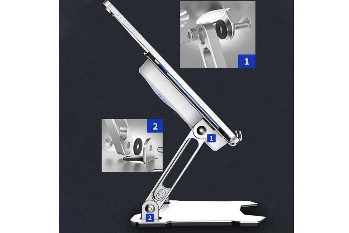 Tablet Cooling Pad Aluminum Adjustable Tablet Stand Tablet Support Notebook Stand Cooling Fan Pad