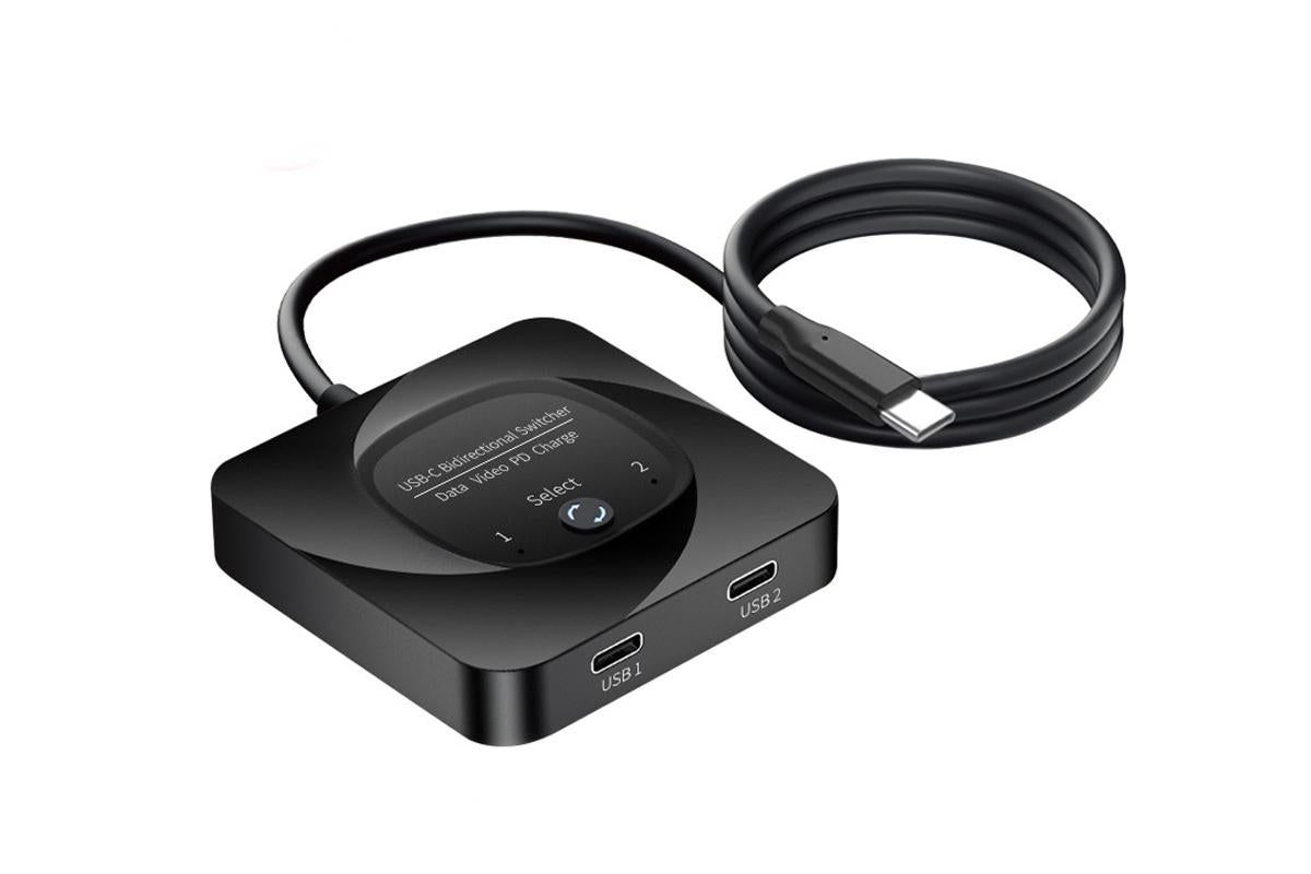 2 Computers USB-C Bidirectional Switcher Support HDR 10Gbps Data Transmission