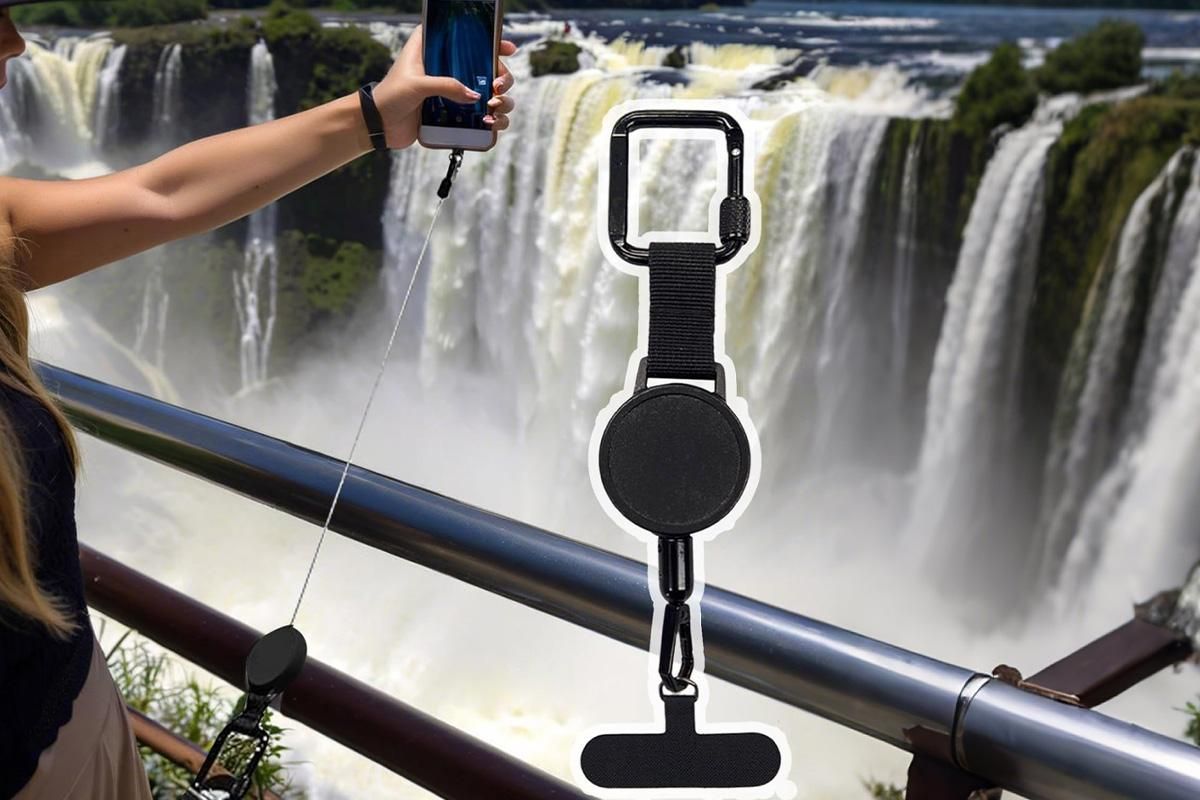 2PCS Retractable Anti-Theft Phone Tether Wrist Strap Holder